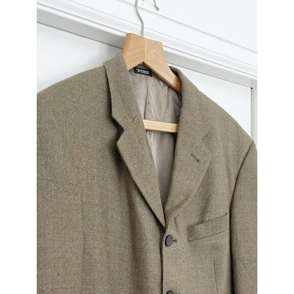 Oscar De La Renta Men's SZ 40R Lambswool Cashmere Sport Coat Blazer Jacket - Picture 2 of 8